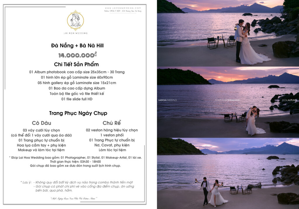 Bảng Giá Gói Chụp Ngoại Cảnh Đà Nẵng - Ba Na Hill